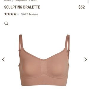 SKIMS sculpting Bralette Never worn in Sienna Size L/XL